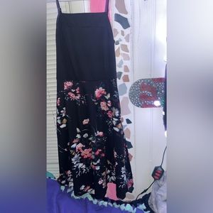 Black and floral dress